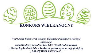 Konkurs na najpiękniejszą "Palmę wielkanocną" - plakat